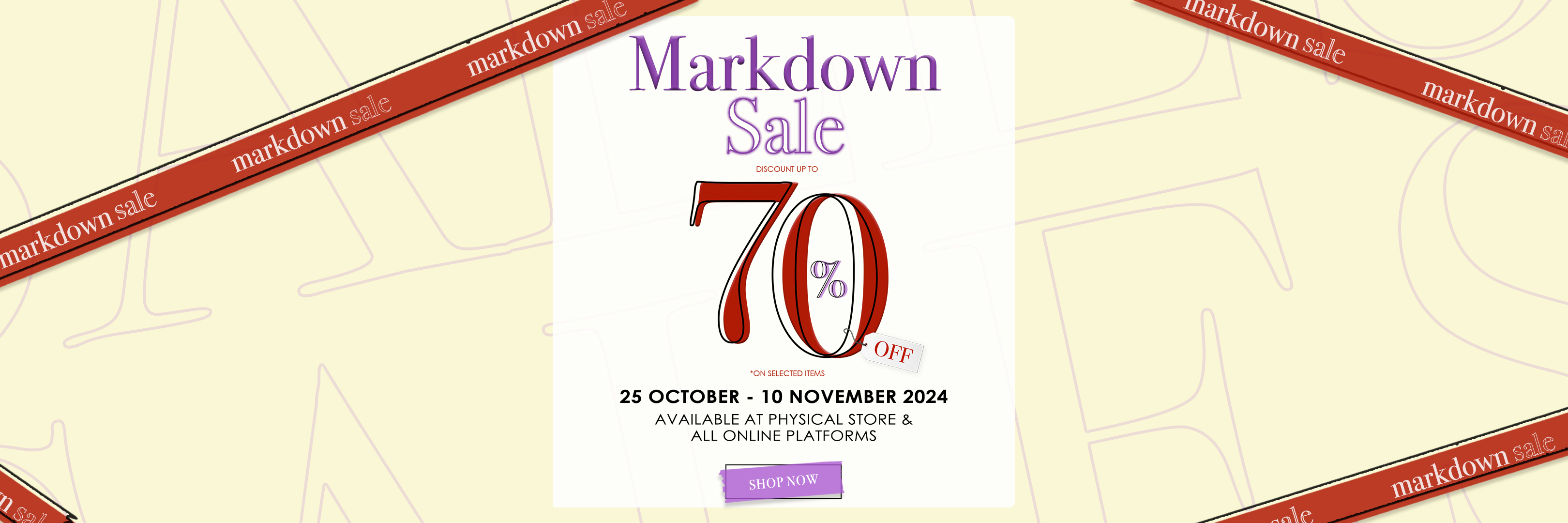 MARKDOWN SALE